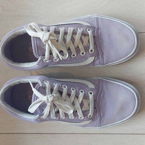 Lilac Purple Old Skool Vans US M6/W7.5 EUC - Picture 2 of 12